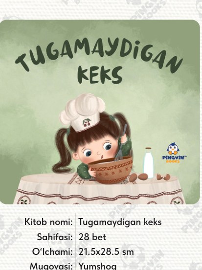 Tugamaydigan keks cover